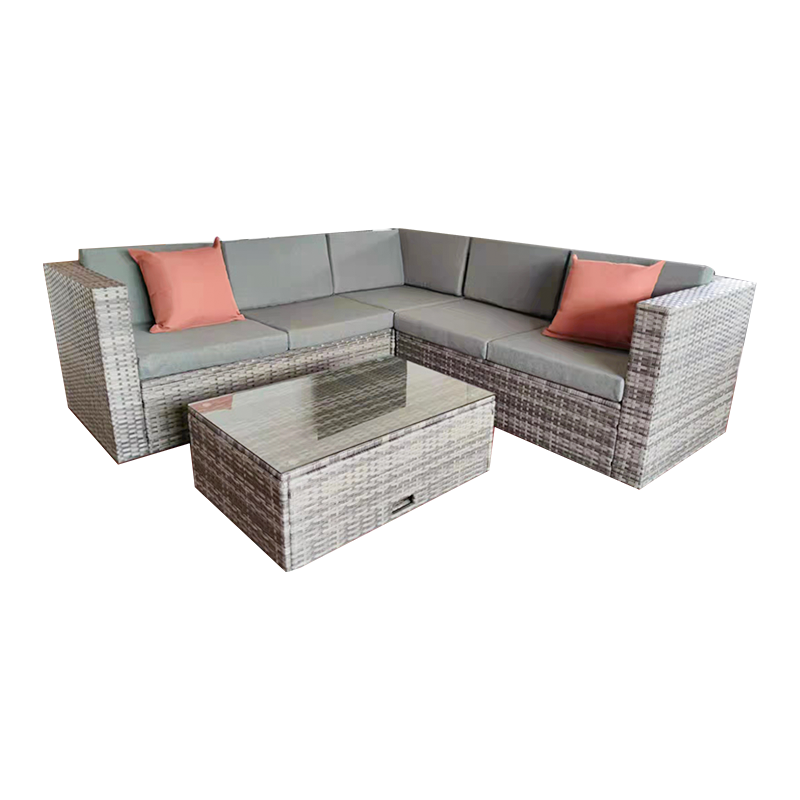 Bộ ghế sofa ngoài trời hiện đại dệt dây thừng